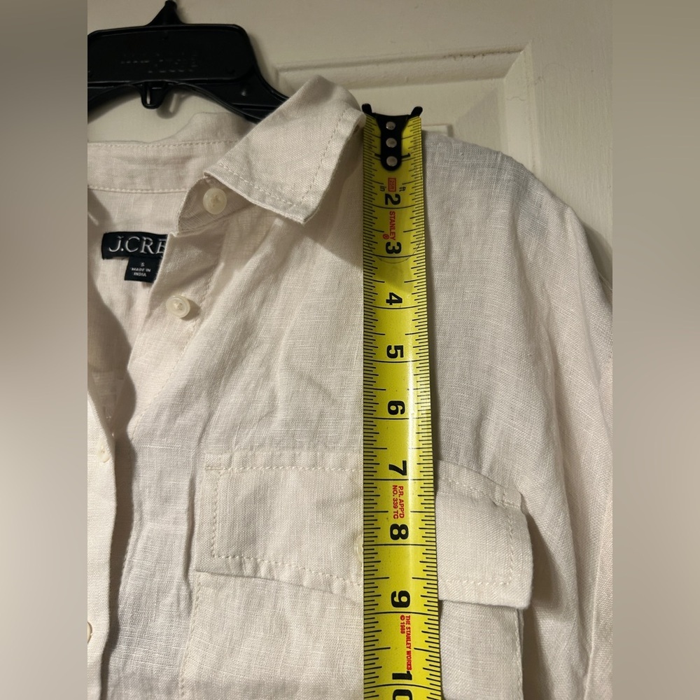 J Crew NWT Utility Shirt Dress in Linen Short Sleeve Size Small in Color
Natural - Picture 8 of 10